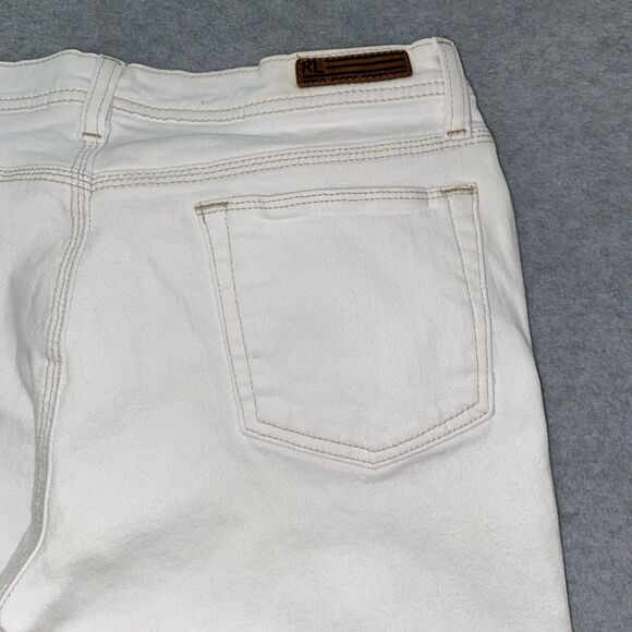 Y2K Ralph Lauren Jeans Co Whitney Jean Women’s 8 30” White Stretch Bootcut Denim - Picture 9 of 16